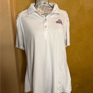 Cutter & Buck White TCU Horned Frogs Polo – Size XL 🐸✨